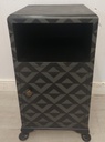 vintage painted bedside