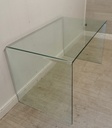 very stylish John Lewis curved glass desk