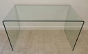 very stylish John Lewis curved glass desk