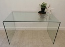 very stylish John Lewis curved glass desk