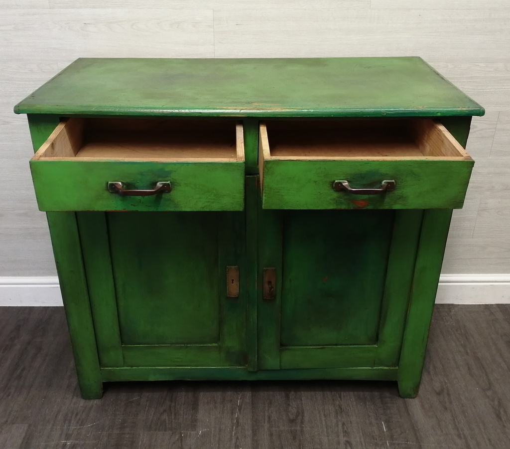 great vintage painted sideboard