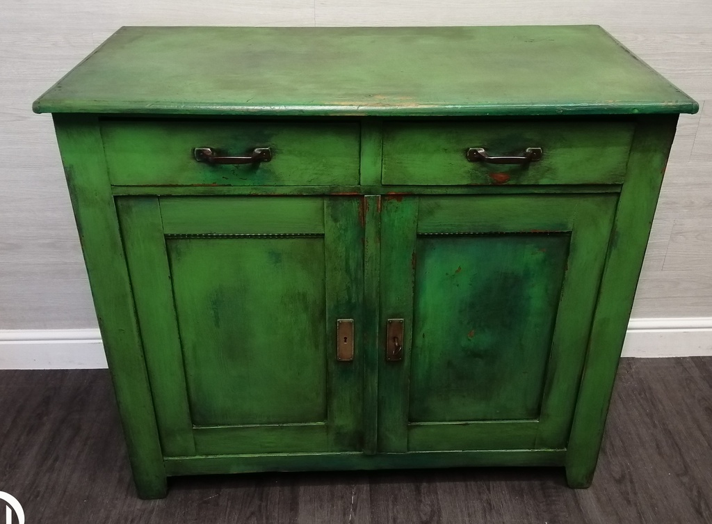 great vintage painted sideboard