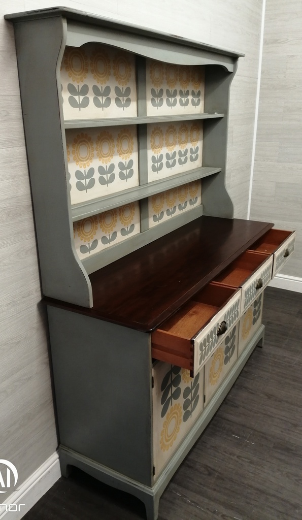 stunning retro stag painted dresser