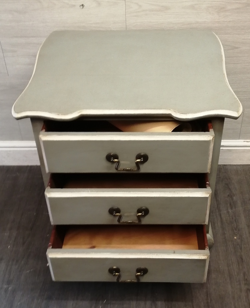 French style classic painted bedside