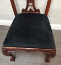 Set of six chippendale mahogny ball &amp; claw feet style chairs