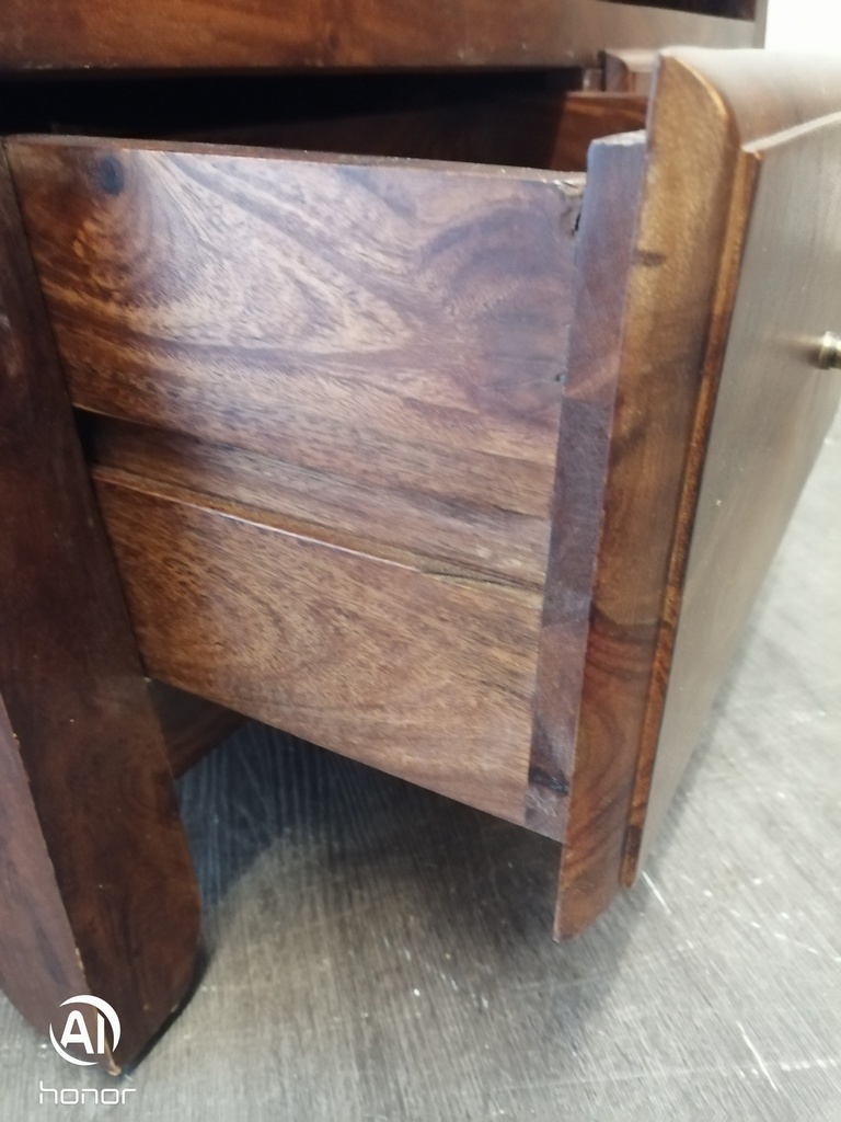 Great dark wood corner tv stand