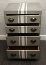 Lovely Vintage Painted Four Drawer Chest