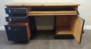 Great painted black numbered desk