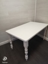 SOLID PINE 5FT WHITE WASHED  DINING TABLE