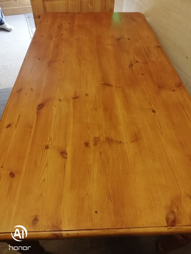 SOLID PINE 5FT 8" DINING TABLE