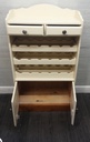 Shaker style cream wine rack with cupboard