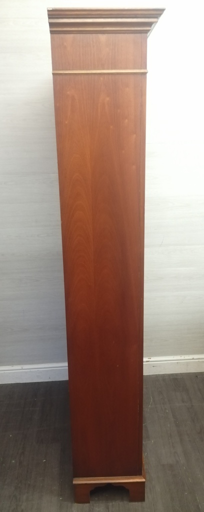 MAHOGANY REPRO DARK WOOD BOOKCASE