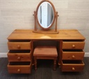 Solid pine dressing table set