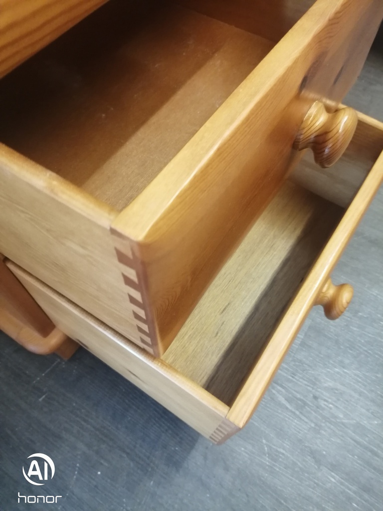 Solid pine dressing table set