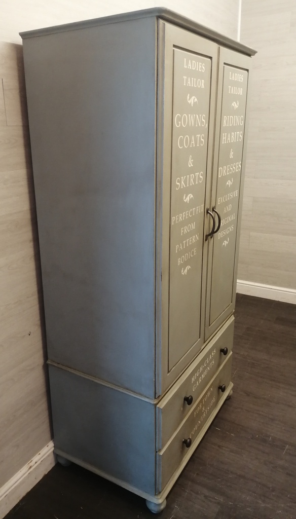 Lovely painted pine wardrobe