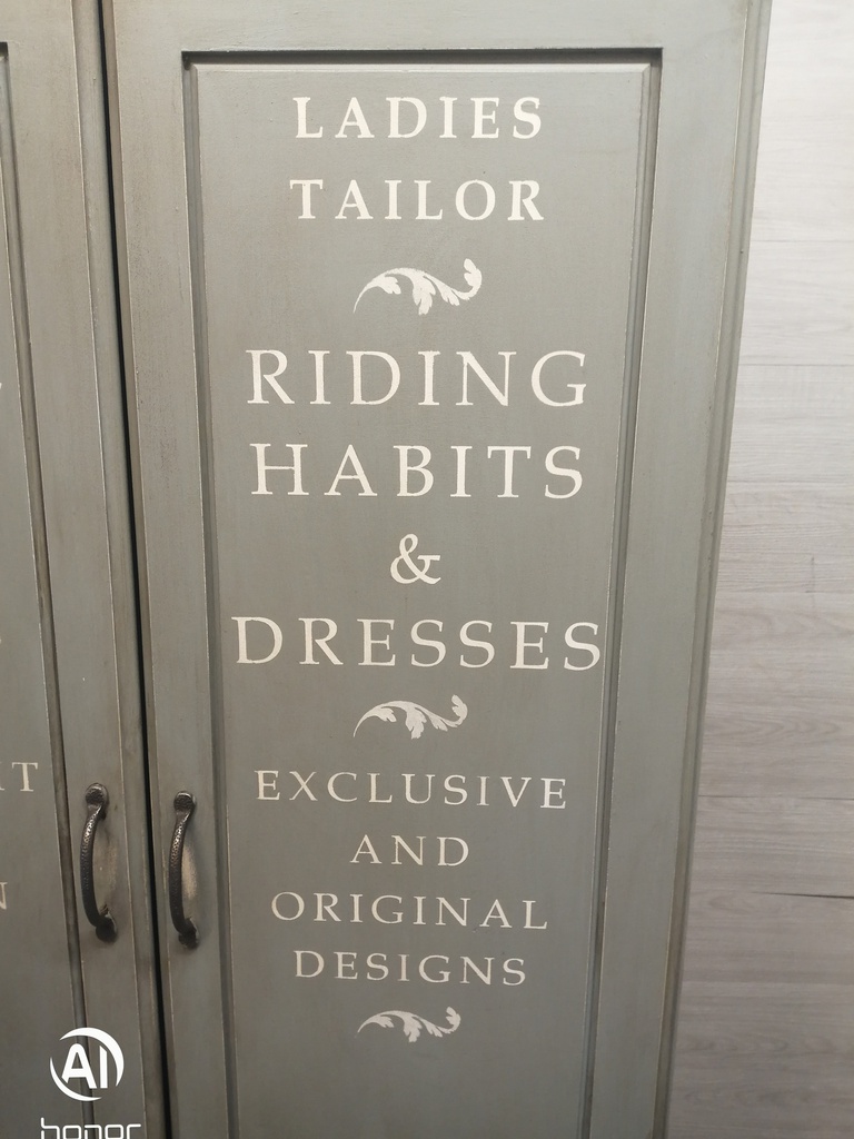 Lovely painted pine wardrobe