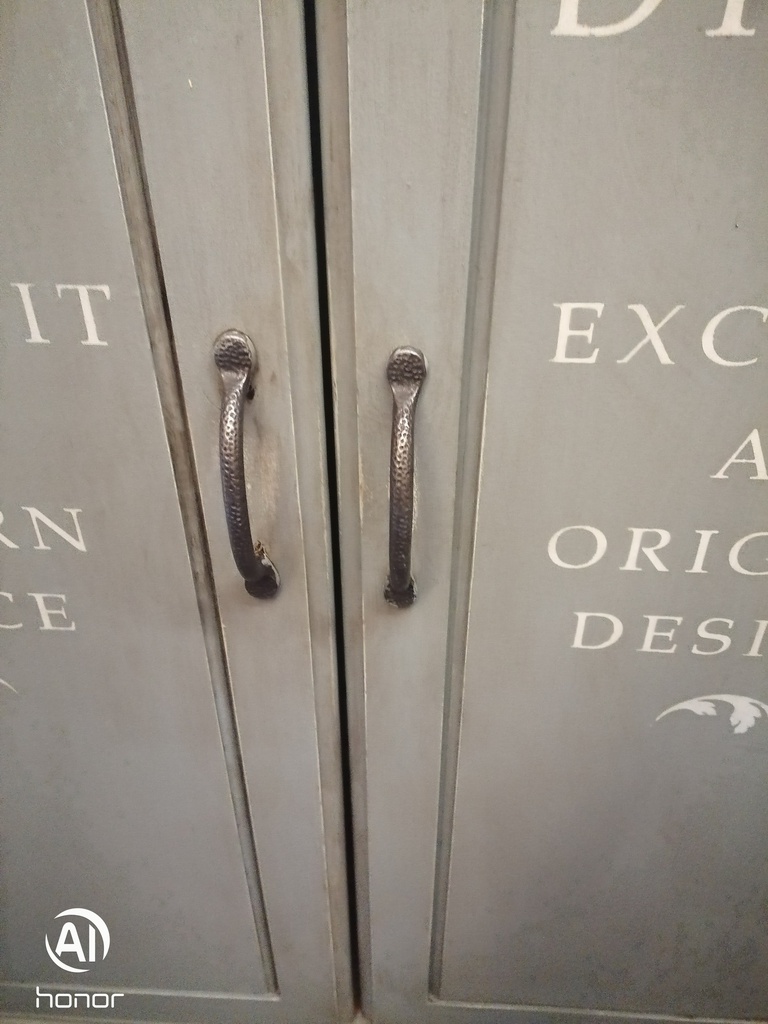 Lovely painted pine wardrobe