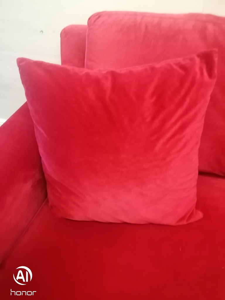 Lovely  cranberry red two seater sofa