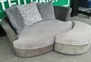Large Grey Cuddle Chair / Sofa