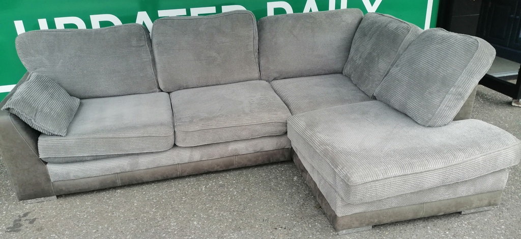 Large Grey Cuddle Chair / Sofa