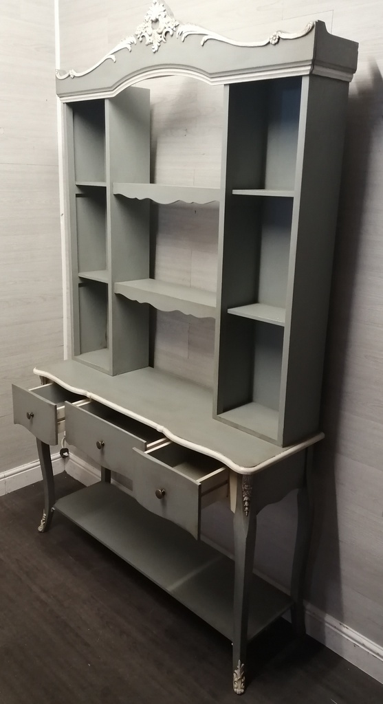 french style Painted open shelf dresser