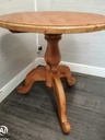 VERY NEAT ROUND SOLID PINE QUALITY DINING TABLE