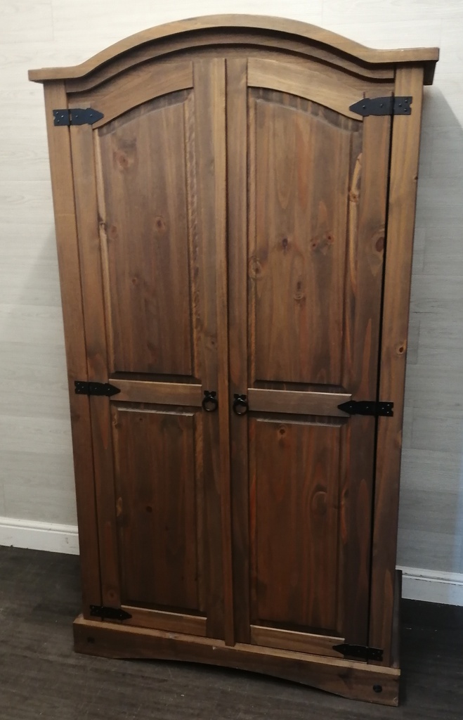 MEXICAN PINE DOUBLE WARDROBE