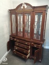 Quality large mahogany repro glazed display unit
