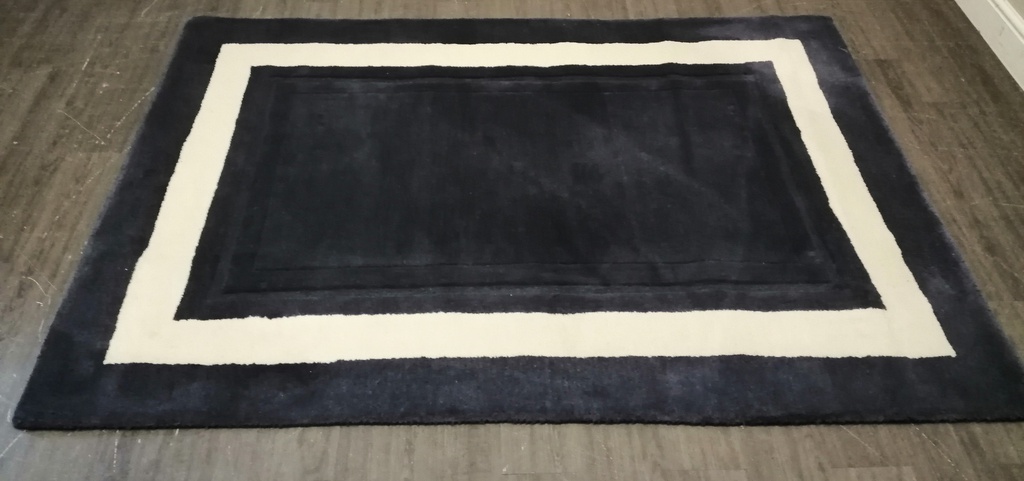 LAURA ASHLEY MIDNIGHT BLUE WOOL RUG