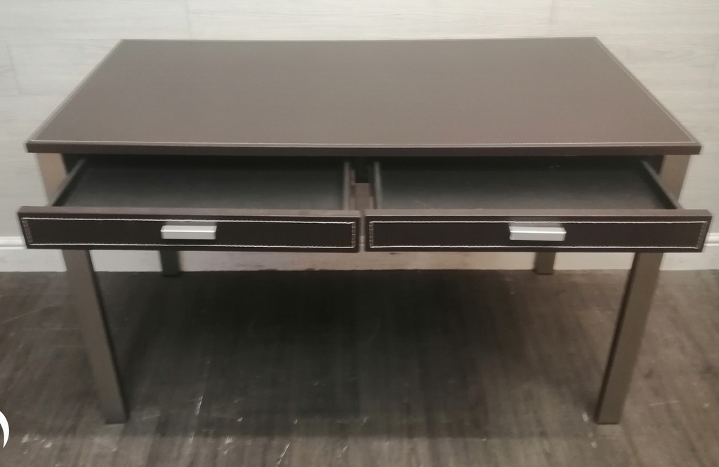 MODERN LEATHER STYLE DESK FROM JOHN LEWIS
