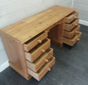 Solid Pine Eight Drawer Dressing Table / Desk