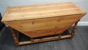 Large solid pine gate leg dining table