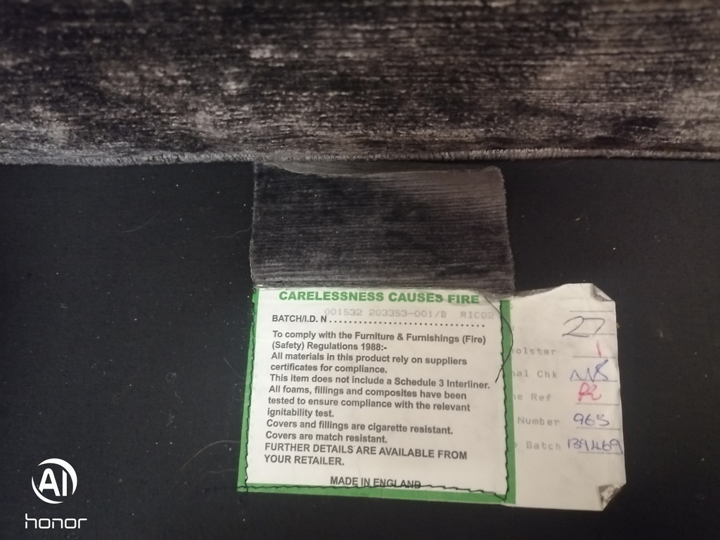 Neat Laura Ashley Grey Two Seater Sofa