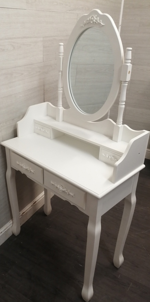 LOVELY NEAT WHITE DRESSING TABLE WITH MIRROR