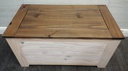 WHITE WASH FOUR DRAWER COFFEE TABLE