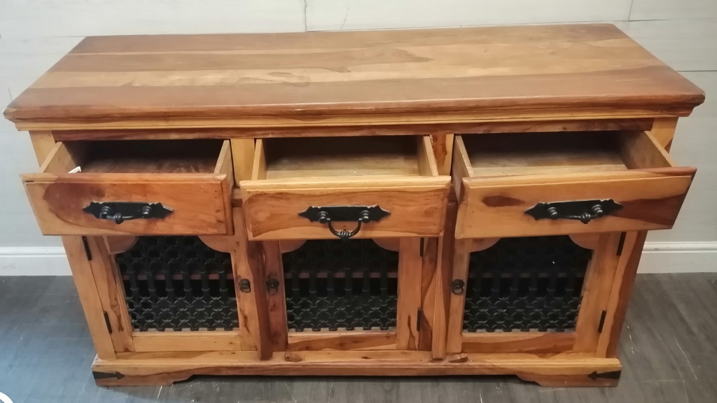 QUALITY SOLID SHEESHAM WOOD SIDEBOARD