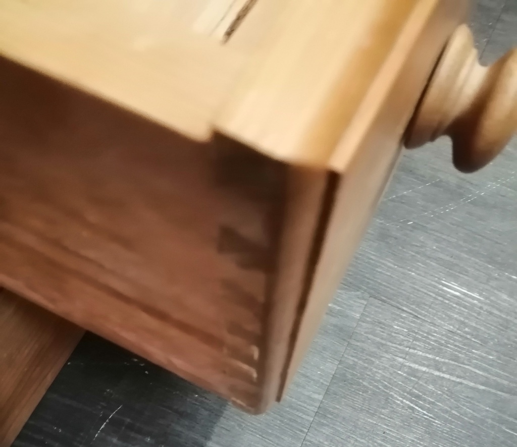 Solid double pine wardrobe with drawer