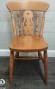 SINGLE FIDDLE BACK DINING CHAIR
