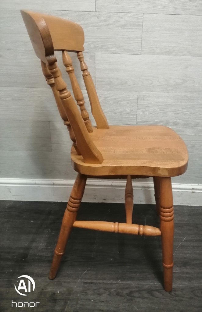 SINGLE FIDDLE BACK DINING CHAIR