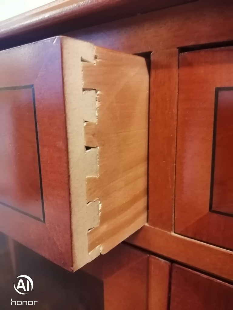 Lovely Neat Repro Yew Sideboard