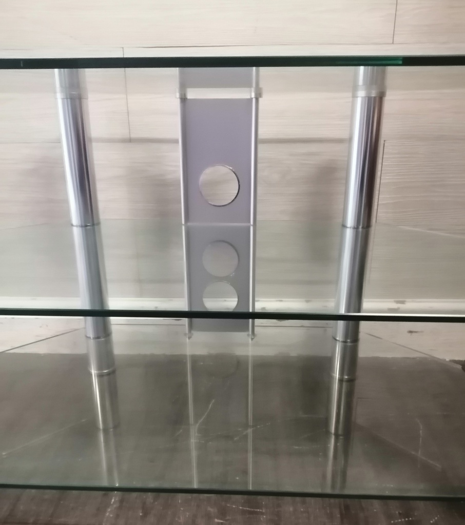 Glass tv stand