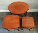 Nest Of Three Repro Yew Tables