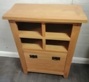 NEAT OAK  SHOE CUPBOARD /SIDEBOARD/ CONSOLE