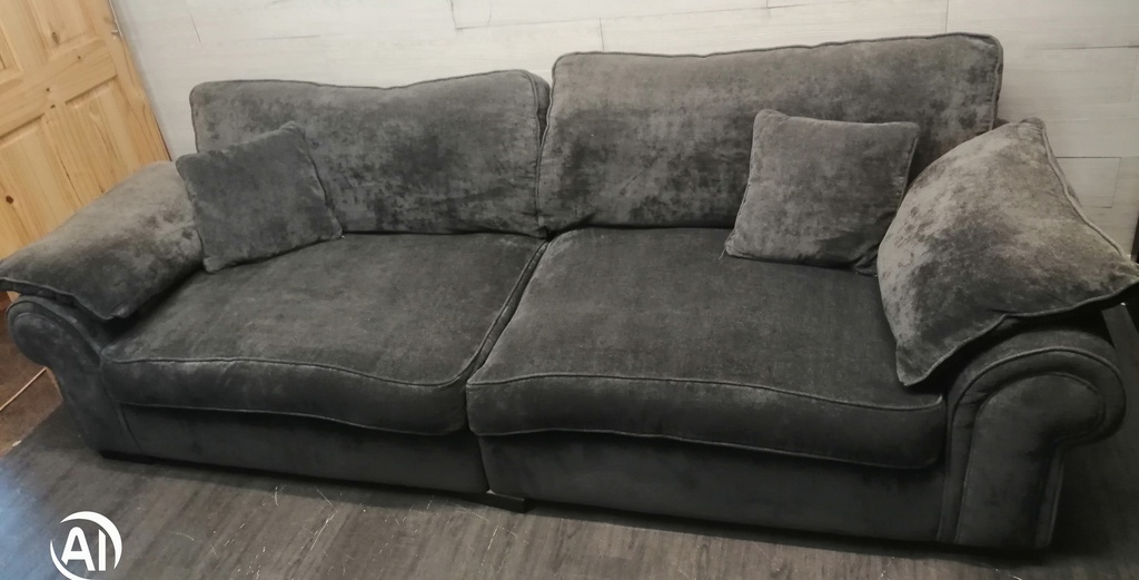 large Grey Four Seater Sofa