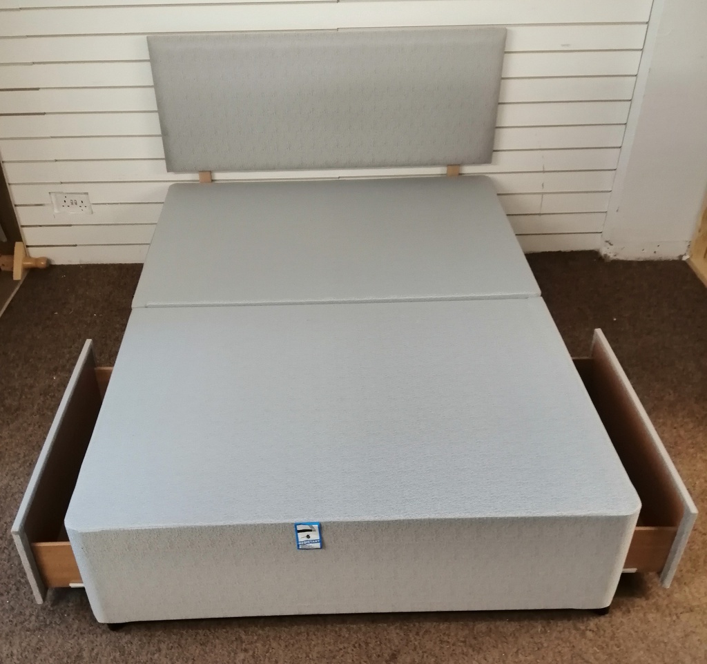 4ft6" Sussex bed centre divan and mattress set