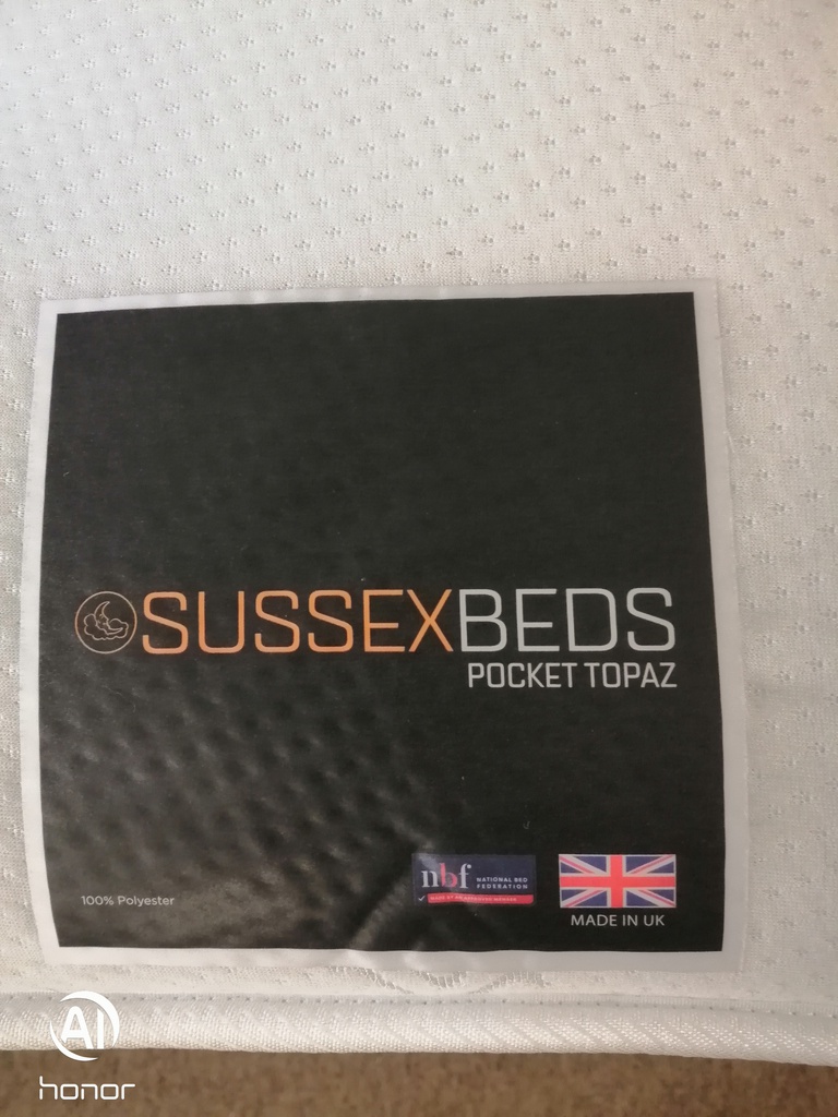 4ft6" Sussex bed centre divan and mattress set