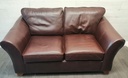 Marks &amp; Spencer Brown Leather Two Seater Sofa