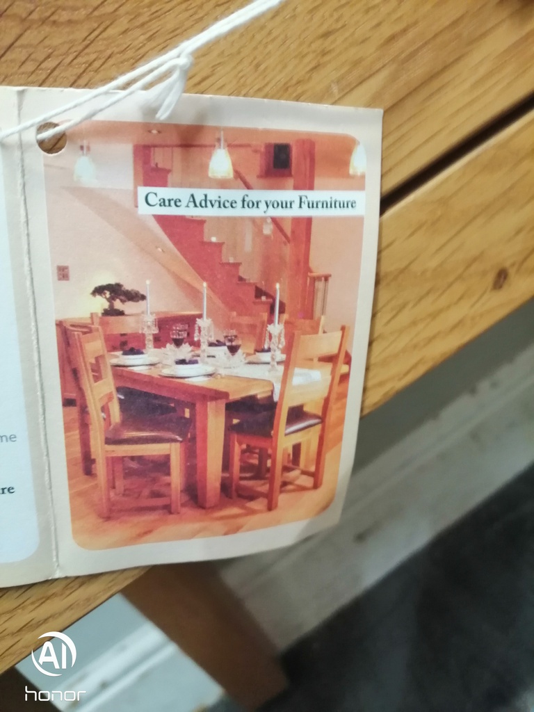 Oak Four Drawer Console Side Table