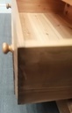 Solid double pine wardrobe with drawer