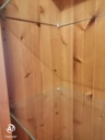 Glazed two door  pine dresser / cupboard